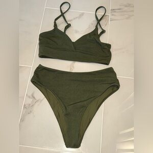 Small Olive Green Bikini Set